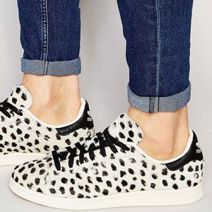 RARE NIB Adidas Stan Smith Sneakers Shoes S75117 Pony Hair Snow Leopard Sz 7 & 8